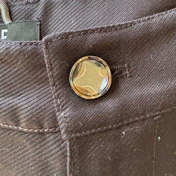 Paige Portia Wide Leg Pant with Slit in Black Size 28 - Picture 12 of 12